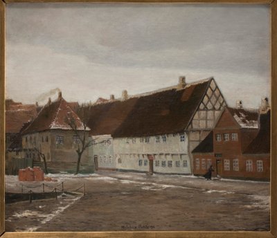 Winterabend in Ribe von Johan Rohde